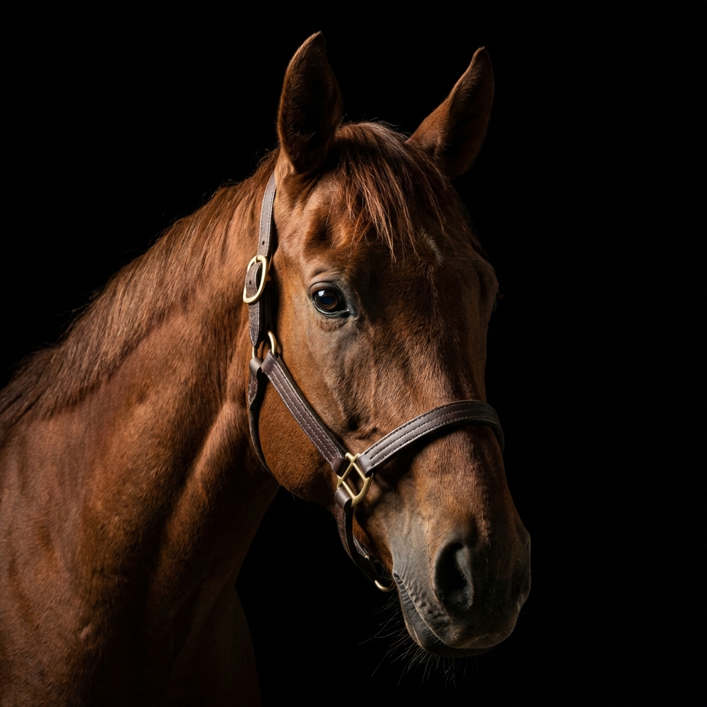 Thoroughbred Racehorse Portrait
